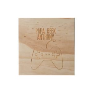Boite en bois cadeaux personnalisée Le Havre Les BAM Papa Geek