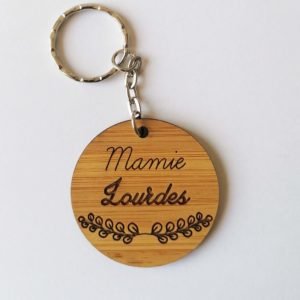 Boite en bois cadeaux personnalisée Le Havre Les BAM porte-clés mamie